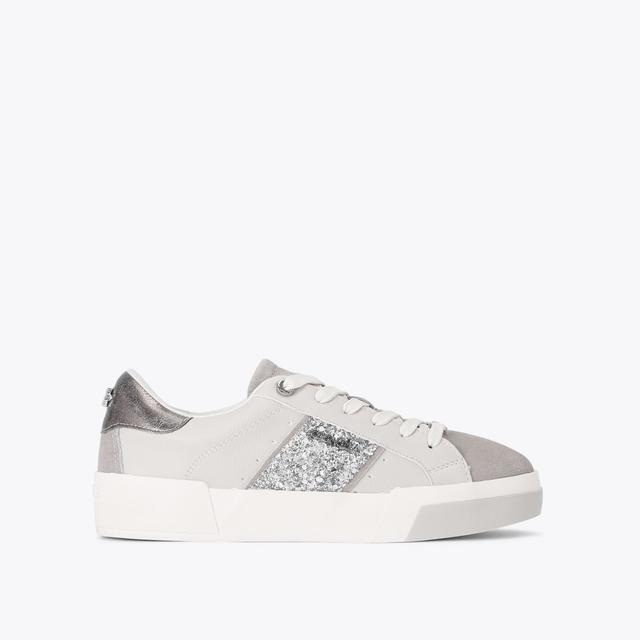 carvela by kurt geiger SANTIANA SNEAKER Grey Sequin Trainer by CARVELA
