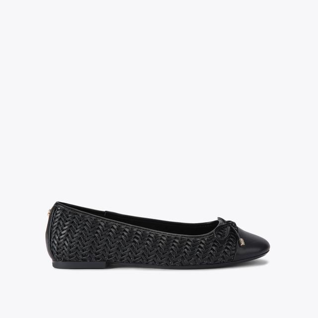 carvela by kurt geiger SARDINIA BALLET Black Woven Ballet Flats by CARVELA