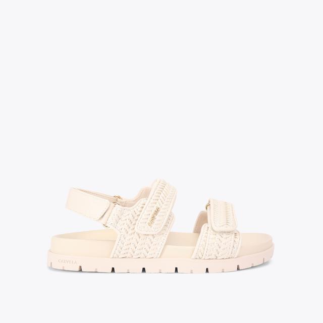 carvela by kurt geiger SARDINIA SANDAL Bone Woven Sandal by CARVELA