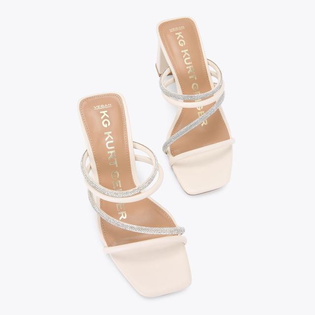 Carvela By Kurt Geiger SASHA Bone Crystal Heels By KG KURT GEIGER