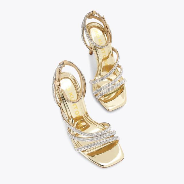 Carvela By Kurt Geiger SAVANNA Gold Embellished Heels By KG KURT GEIGER