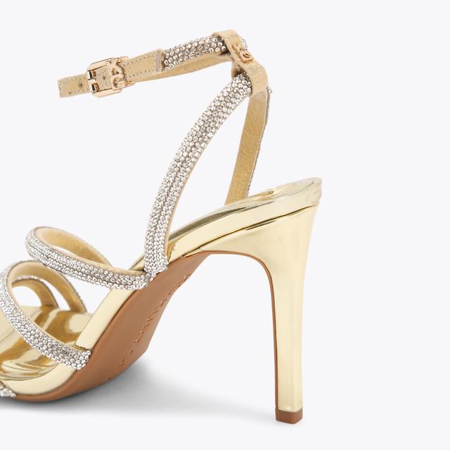 Carvela By Kurt Geiger SAVANNA Gold Embellished Heels By KG KURT GEIGER
