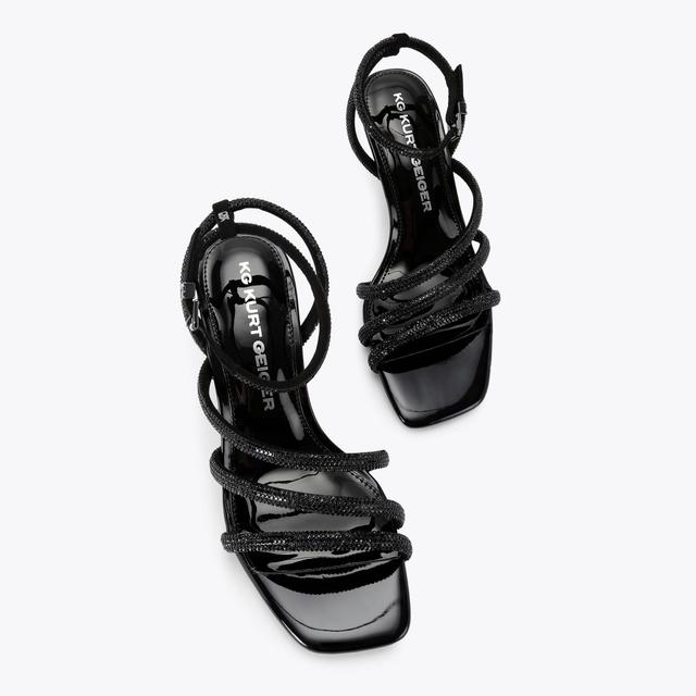 Carvela By Kurt Geiger SAVANNA LOW2 Black Crystal Heel By KG KURT GEIGER