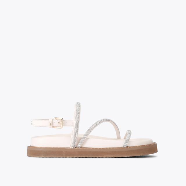 carvela by kurt geiger SAVANNA SANDAL Bone Crystal Sandal by KG KURT GEIGER