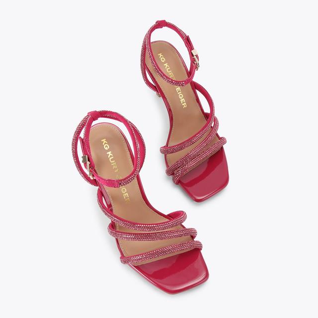 Carvela By Kurt Geiger SAVANNA2 Pink Crystal Heel By KG KURT GEIGER