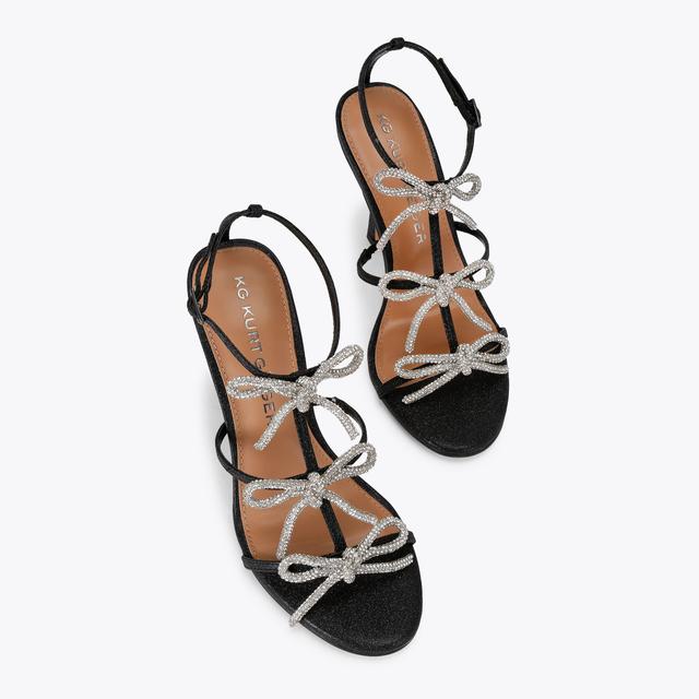 Carvela By Kurt Geiger SCARLET Black Crystal Heel By KG KURT GEIGER