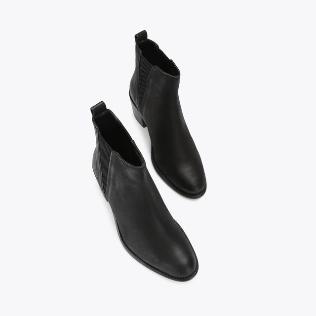 Carvela By Kurt Geiger SECIL CHELSEA Black Leather Ankle Boots By CARVELA