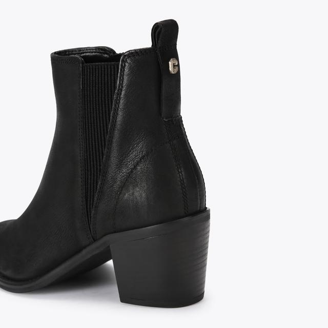 Carvela By Kurt Geiger SECIL CHELSEA Black Leather Ankle Boots By CARVELA
