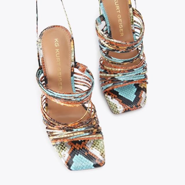 Carvela By Kurt Geiger SELECTED Snake Tone Strappy Heels By KG KURT GEIGER