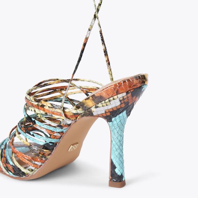 Carvela By Kurt Geiger SELECTED Snake Tone Strappy Heels By KG KURT GEIGER