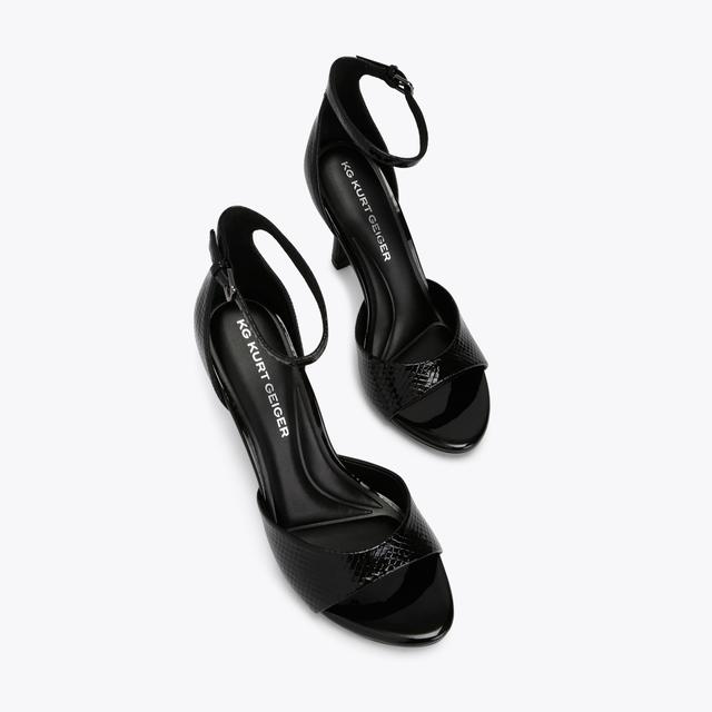 Carvela By Kurt Geiger SERENA Black Lizard Heel By KG KURT GEIGER