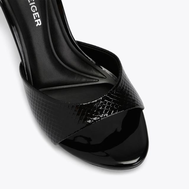 Carvela By Kurt Geiger SERENA Black Lizard Heel By KG KURT GEIGER