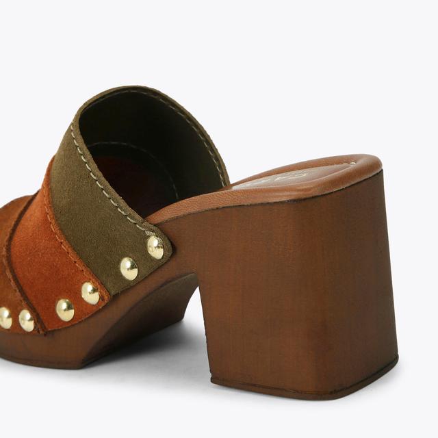 Carvela By Kurt Geiger SETTANTA MULE Suede Stepped Mule Heel By CARVELA COMFORT