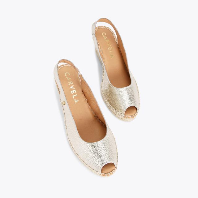 Carvela By Kurt Geiger SHARON 2 Gold Wedge Heels By CARVELA COMFORT
