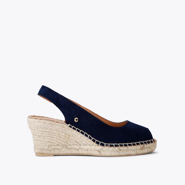 carvela by kurt geiger SHARON 2 Navy Suede Wedge Heels by CARVELA COMFORT