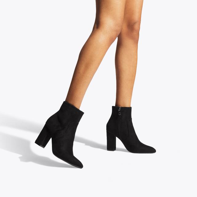Carvela By Kurt Geiger SHONE ANKLE BOOT Black Block Heel Boot By CARVELA