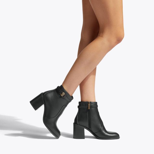 Carvela By Kurt Geiger SHOREDITCH BLOCK ANKLE B Black Ankle Boots By KURT GEIGER LONDON