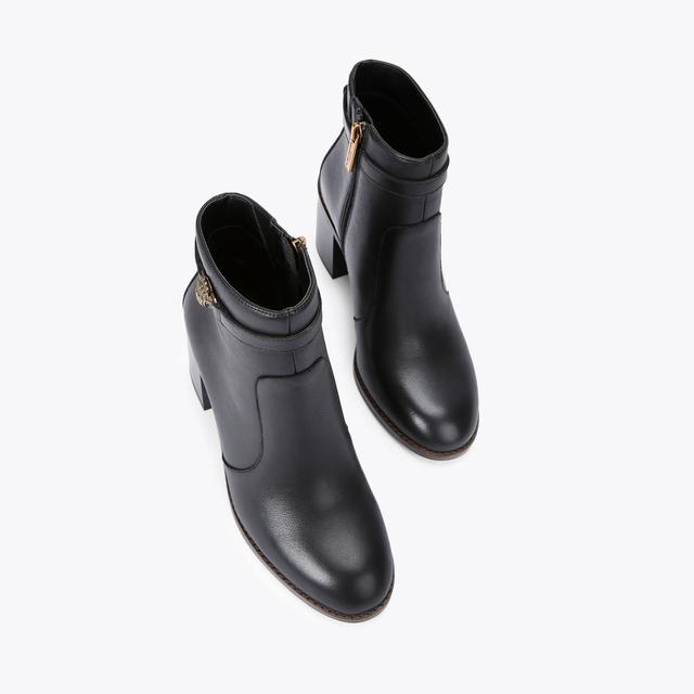 Carvela By Kurt Geiger SHOREDITCH BLOCK ANKLE B Black Ankle Boots By KURT GEIGER LONDON