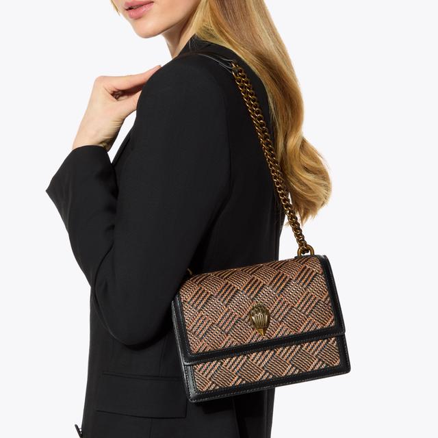 Carvela By Kurt Geiger SHOREDITCH CROSS BODY Woven Leather Shoreditch Bag By KURT GEIGER LONDON