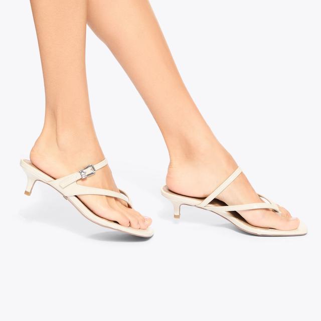 Carvela By Kurt Geiger SIAN Bone Croc Embossed Heel By KG KURT GEIGER