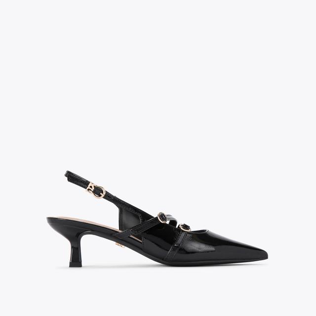 carvela by kurt geiger SIENNA Black Patent Kitten Heel by KG KURT GEIGER
