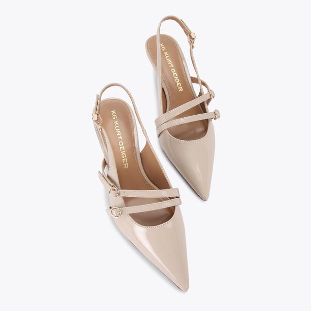 Carvela By Kurt Geiger SIENNA Bone Patent Kitten Heels By KG KURT GEIGER