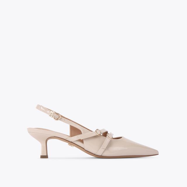 carvela by kurt geiger SIENNA Bone Patent Kitten Heels by KG KURT GEIGER