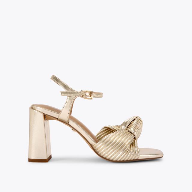 carvela by kurt geiger SIGNET Gold Block Heel by KG KURT GEIGER