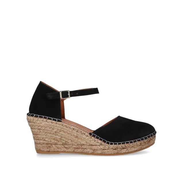 carvela by kurt geiger SIMPLE Black Wedge Heel Sandals by CARVELA COMFORT