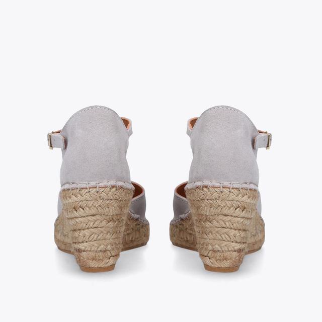 Carvela By Kurt Geiger SIMPLE Grey Wedge Heel Sandals By CARVELA COMFORT