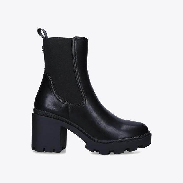 carvela by kurt geiger SIREN CHELSEA Black Block Heeled Chelsea Boot by CARVELA
