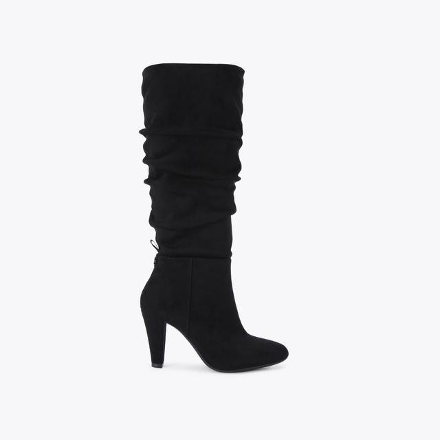 carvela by kurt geiger SLINKY KNEE Black Knee High Scrunch Boot by KG KURT GEIGER