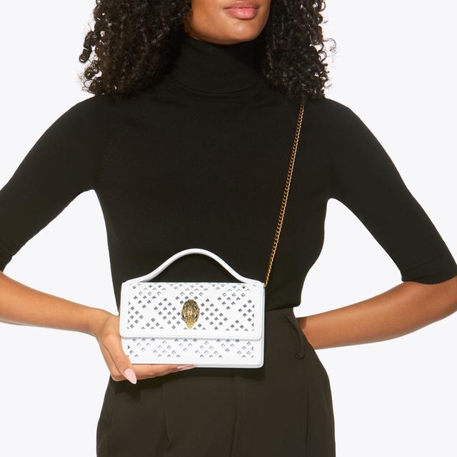 Carvela By Kurt Geiger SM BOND TOP HANDLE BAG Bone Leather Top Handle Bag By KURT GEIGER LONDON