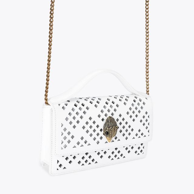 Carvela By Kurt Geiger SM BOND TOP HANDLE BAG Bone Leather Top Handle Bag By KURT GEIGER LONDON