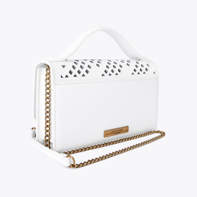 Carvela By Kurt Geiger SM BOND TOP HANDLE BAG Bone Leather Top Handle Bag By KURT GEIGER LONDON