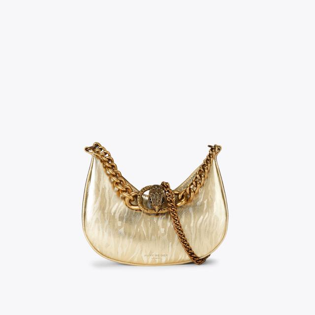 carvela by kurt geiger SM CHELSEA CHAIN HOBO Metallic Gold Striped Shoulder Bag by KURT GEIGER LONDON