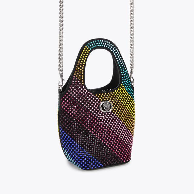 Carvela By Kurt Geiger SM CHELSEA CRYSTAL HOBO Black Suede Crystal Bag By KURT GEIGER LONDON