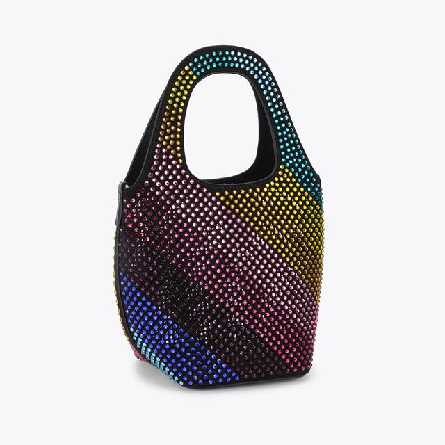 Carvela By Kurt Geiger SM CHELSEA CRYSTAL HOBO Black Suede Crystal Bag By KURT GEIGER LONDON