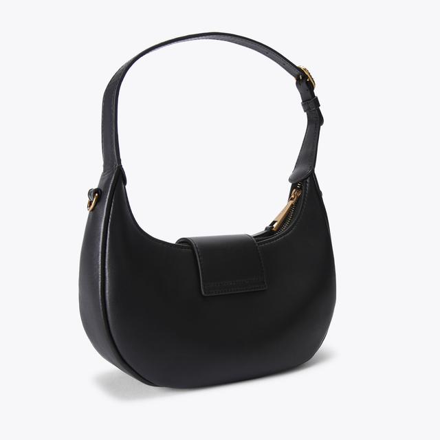 Carvela By Kurt Geiger SM CHELSEA HOBO Black Leather Hobo Bag By KURT GEIGER LONDON