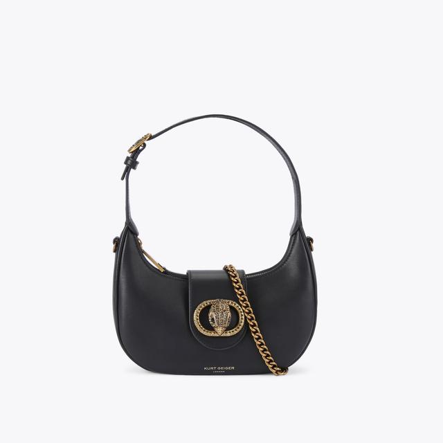 carvela by kurt geiger SM CHELSEA HOBO Black Leather Hobo Bag by KURT GEIGER LONDON
