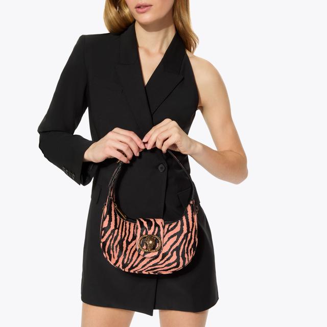 Carvela By Kurt Geiger SM CHELSEA HOBO Pink Zebra Shoulder Bag By KURT GEIGER LONDON