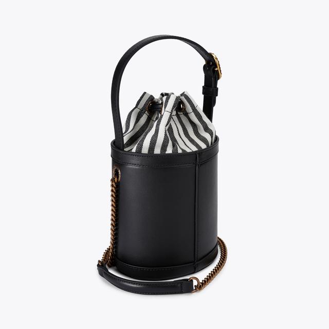 Carvela By Kurt Geiger SM CHELSEA ROUND BUCKET Black Bucket Bag By KURT GEIGER LONDON