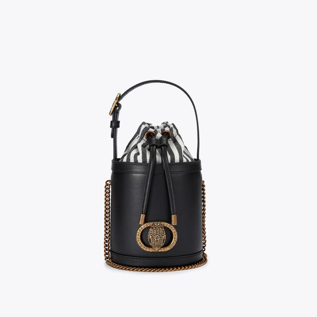 carvela by kurt geiger SM CHELSEA ROUND BUCKET Black Bucket Bag by KURT GEIGER LONDON