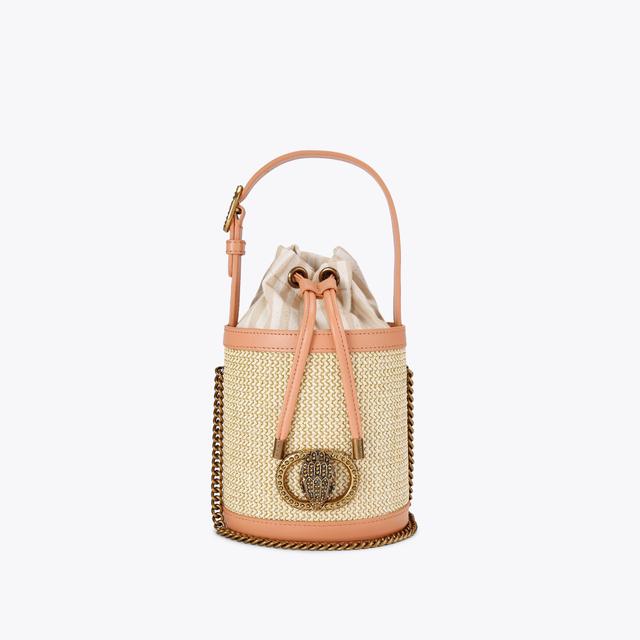 carvela by kurt geiger SM CHELSEA ROUND BUCKET Woven Bucket Bag by KURT GEIGER LONDON
