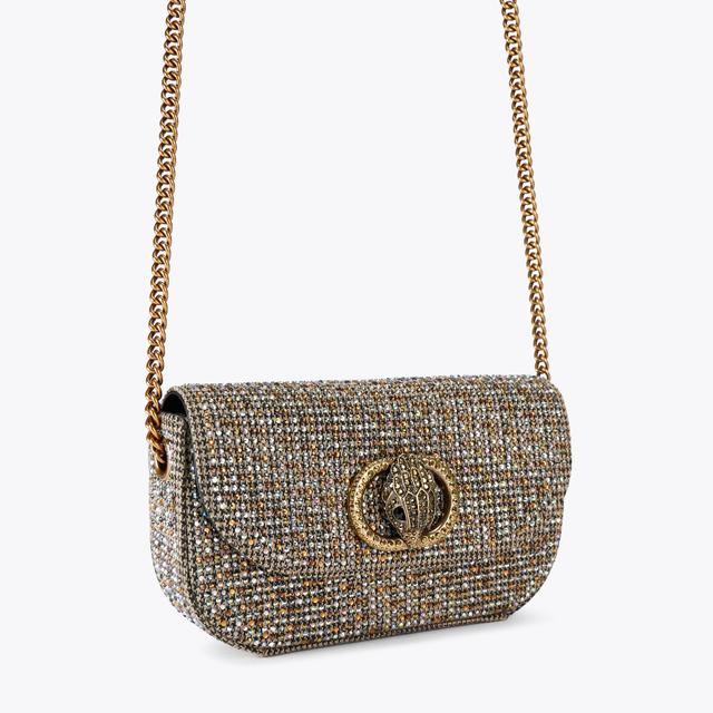 Carvela By Kurt Geiger SM CHELSEA XBODY Crystal Houndstooth Cross Body Bag By KURT GEIGER LONDON