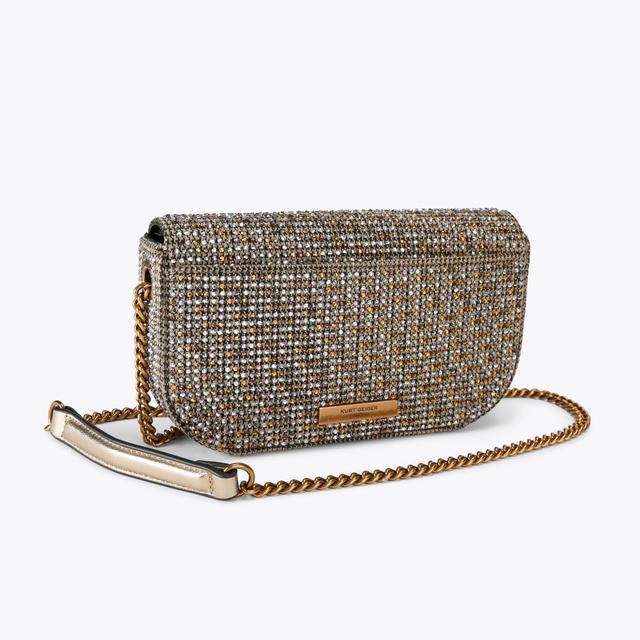 Carvela By Kurt Geiger SM CHELSEA XBODY Crystal Houndstooth Cross Body Bag By KURT GEIGER LONDON