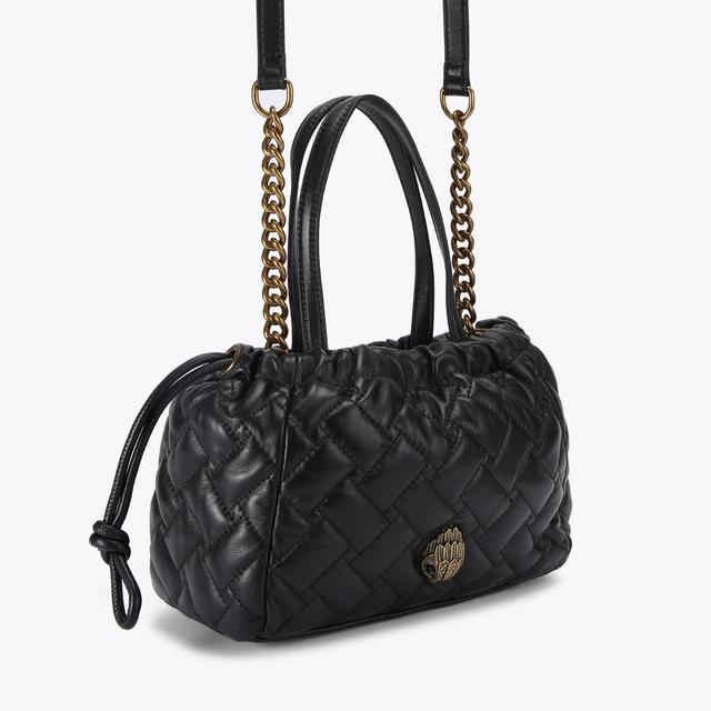 Carvela By Kurt Geiger SM KENSINGTON STRING TOTE Black Leather String Tote Bag By KURT GEIGER LONDON