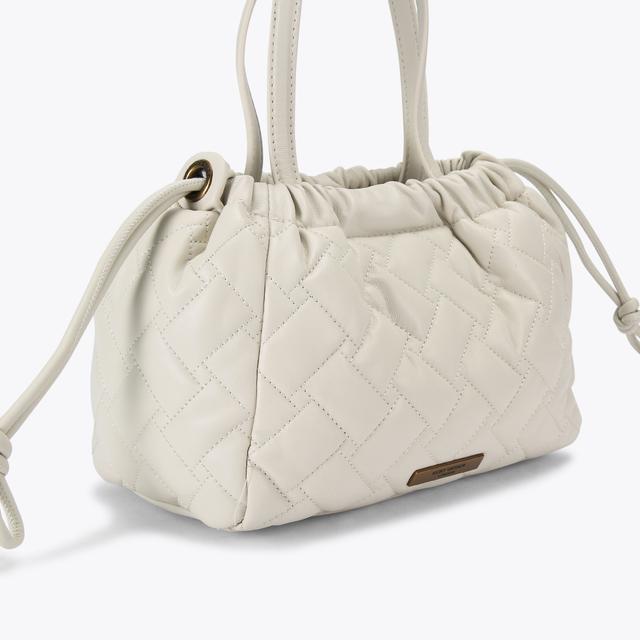 Carvela By Kurt Geiger SM KENSINGTON STRING TOTE Bone Leather String Tote Bag By KURT GEIGER LONDON