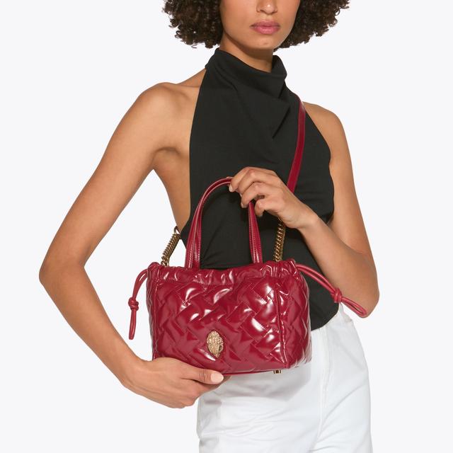 Carvela By Kurt Geiger SM KENSINGTON STRING TOTE Red Leather String Tote Bag By KURT GEIGER LONDON