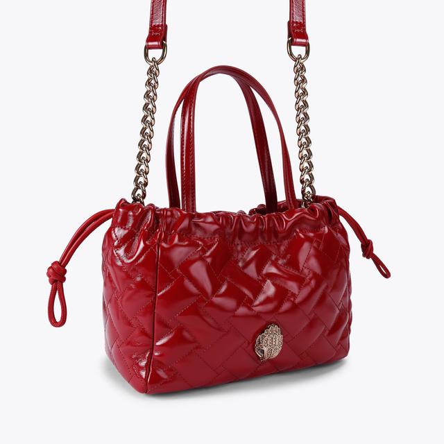 Carvela By Kurt Geiger SM KENSINGTON STRING TOTE Red Leather String Tote Bag By KURT GEIGER LONDON